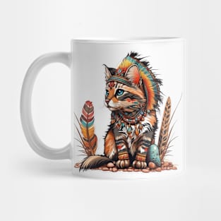 Native American Baby Cat Mug